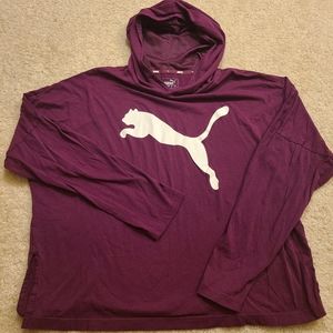 Relist: NWOT Puma Mesh Hoodie Long Sleeve Tee